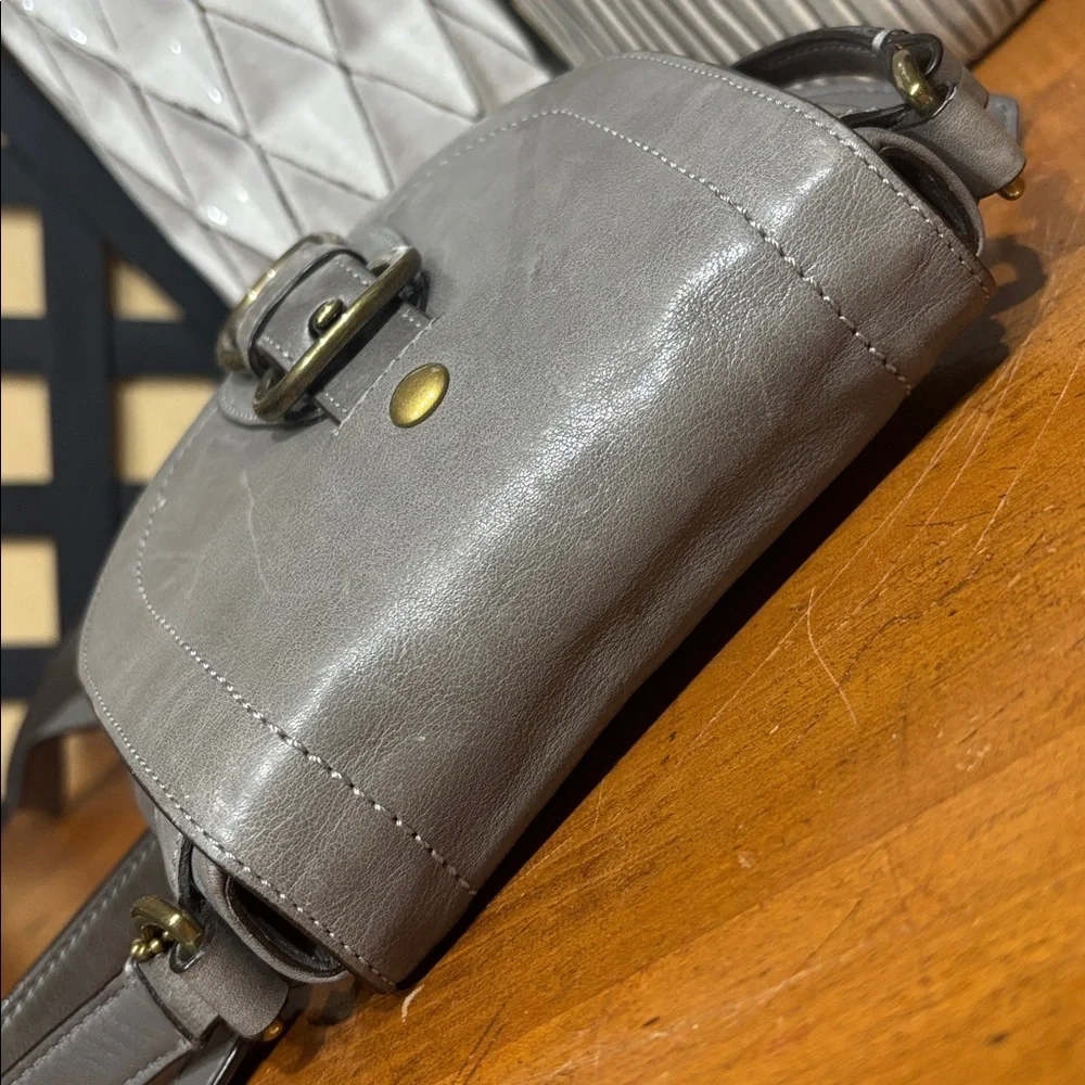 Coach Mini Garcia Gray Leather Crossbody with Hang Tag - Picture 5 of 13